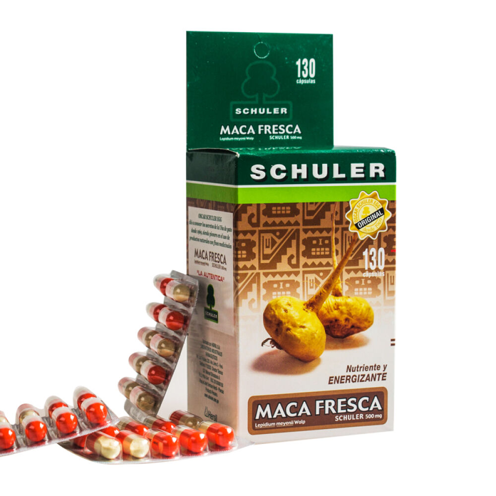 秘鲁黑玛卡玛咖精片原装男性保健品补肾schuler马卡胶囊精阳粉MACA女士女人适用130粒/500mg