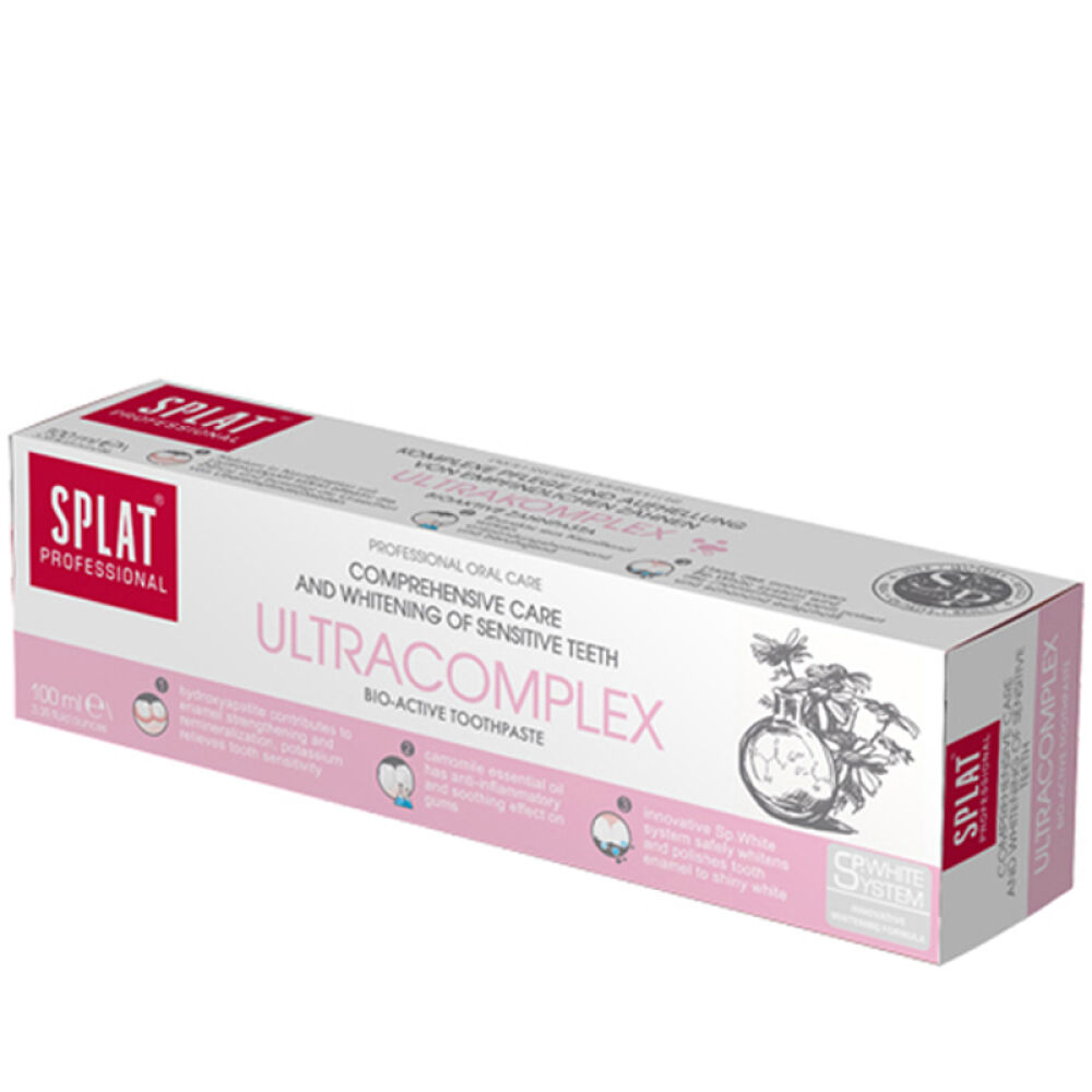 自营俄罗斯斯普雷特(SPLAT)清新口气固齿美白牙膏紫罗兰口味100g