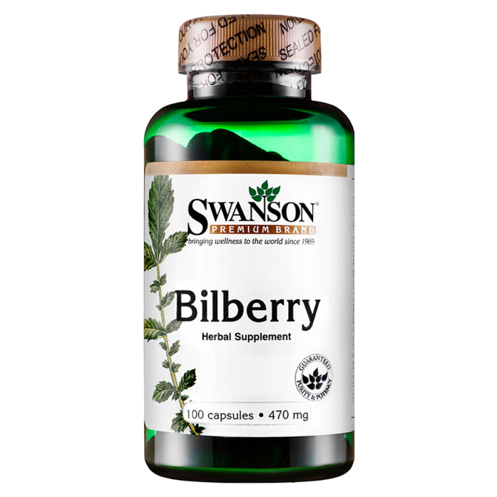 斯旺森swanson越橘营养胶囊越桔蓝莓叶黄素护眼素100粒养眼缓解视疲劳改善近视