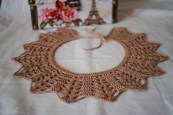 Cottonlacecollarforwoman.Crochetaccessoriesforwoman.