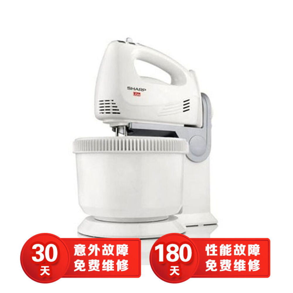 夏普（Sharp）厨师机家用电动打蛋器搅拌器多功能活面料理机EMS-51L(W)EMS-51L(W)--白色