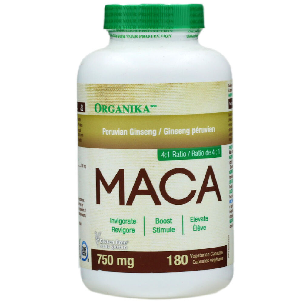 加拿大organika秘鲁进口男性保健品壮阳补肾maca玛卡胶囊180粒