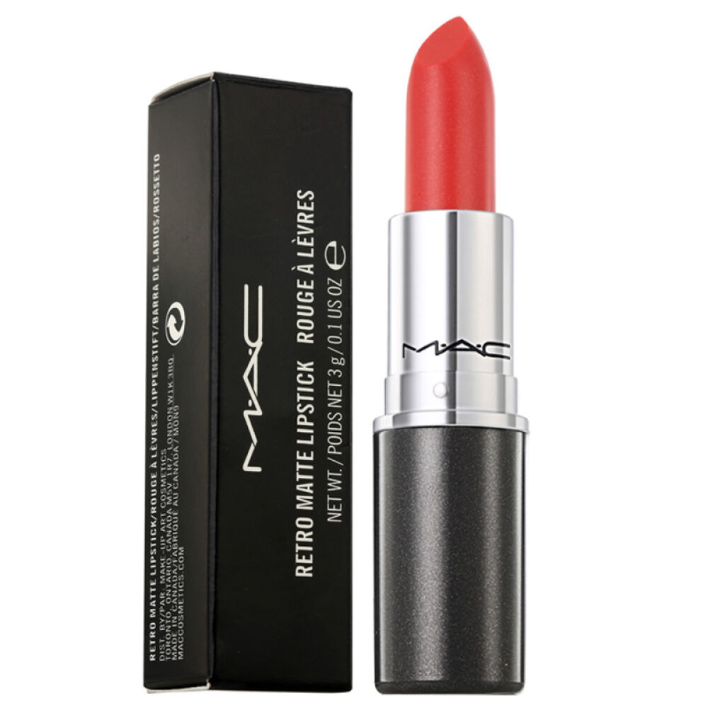 【下单送护手霜】MAC/魅可口红3gchiliRubywooMAC时尚显色唇膏mocha桃子黄棕色