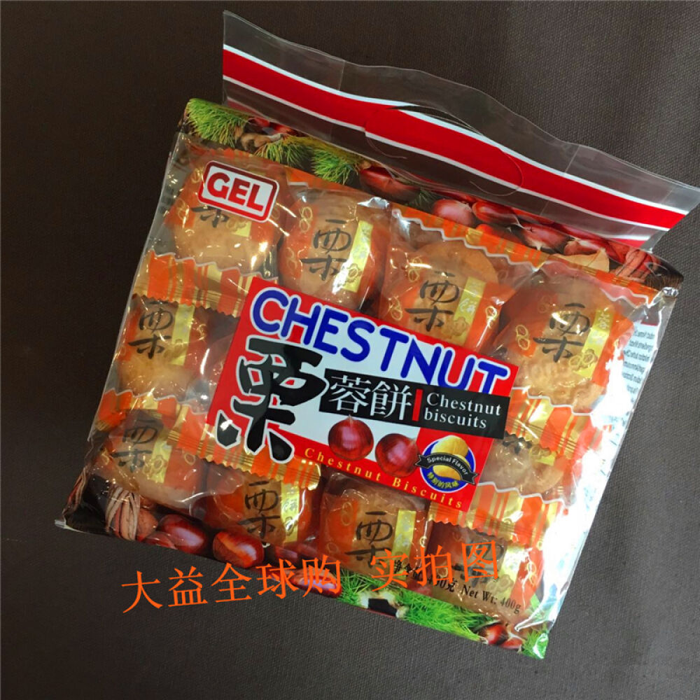 【香港正品代购】进口休闲食品GEL栗蓉小饼干360G