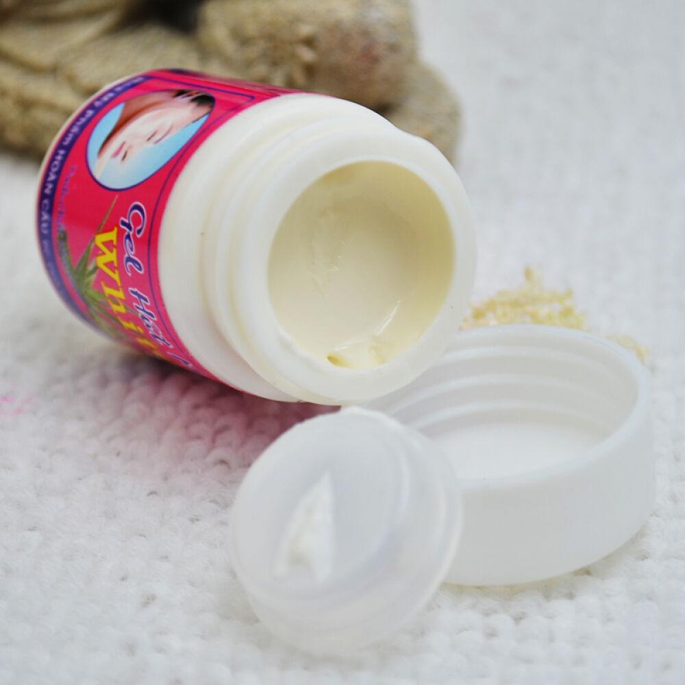 海外直邮泰国white芦荟胶去黑头胶鼻贴天然芦荟撕拉型22g3瓶装