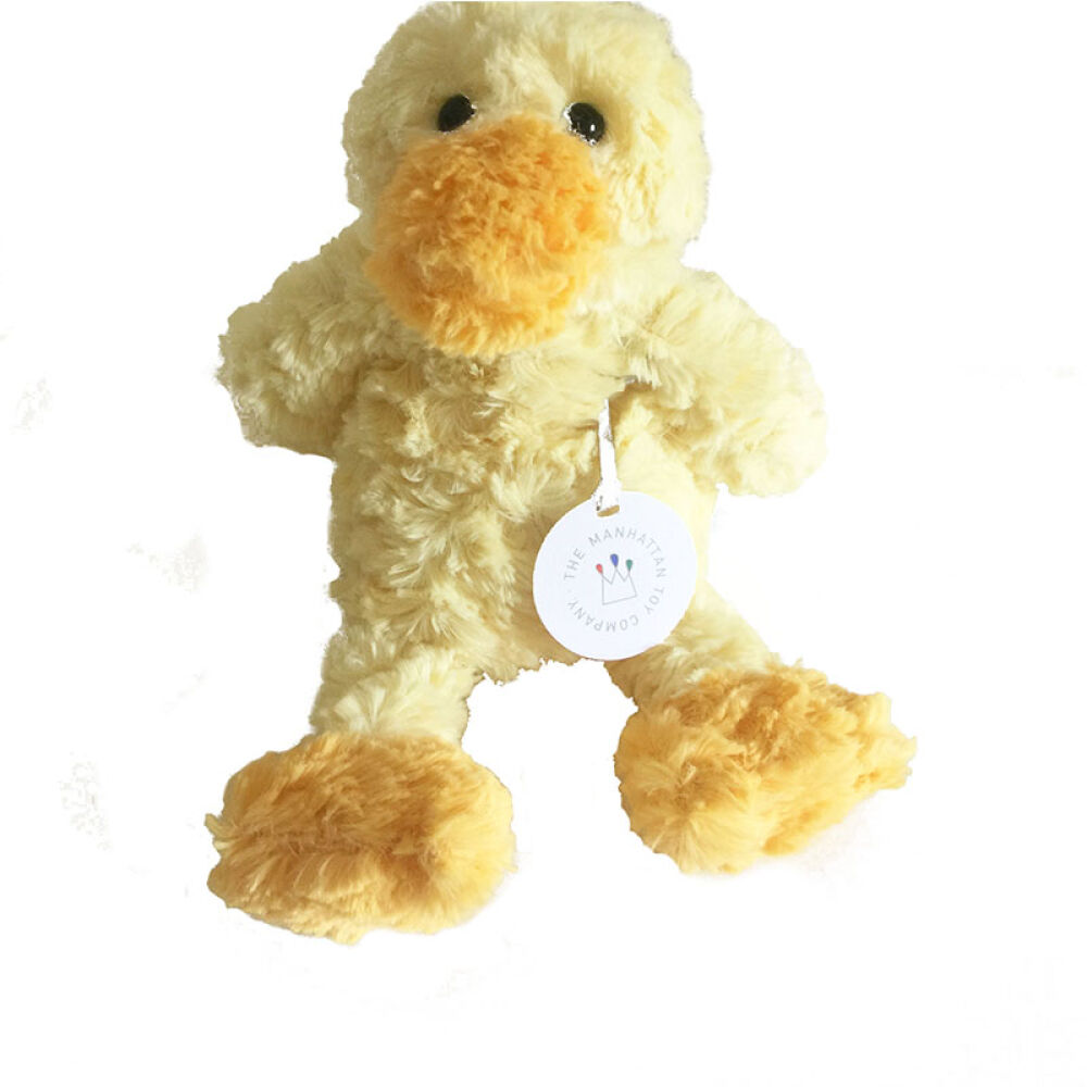 【全球购】美国ManhattanToyWinkel曼哈顿牙胶手抓球/安抚巾玩偶毛绒安抚大号迪克西黄鸭