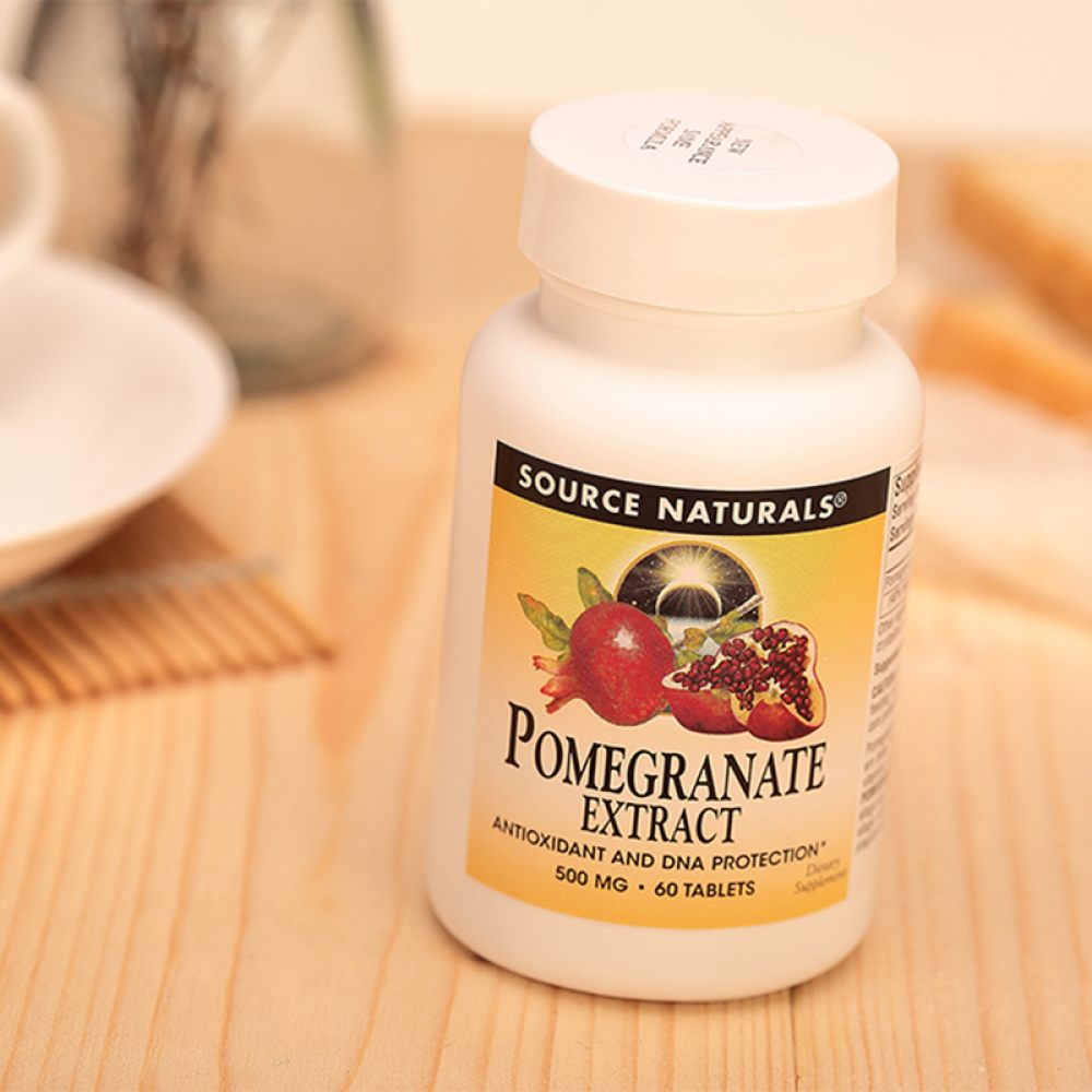 美国原装SourceNaturals石榴籽精华120粒美容养颜抗衰老维生素B维生素C