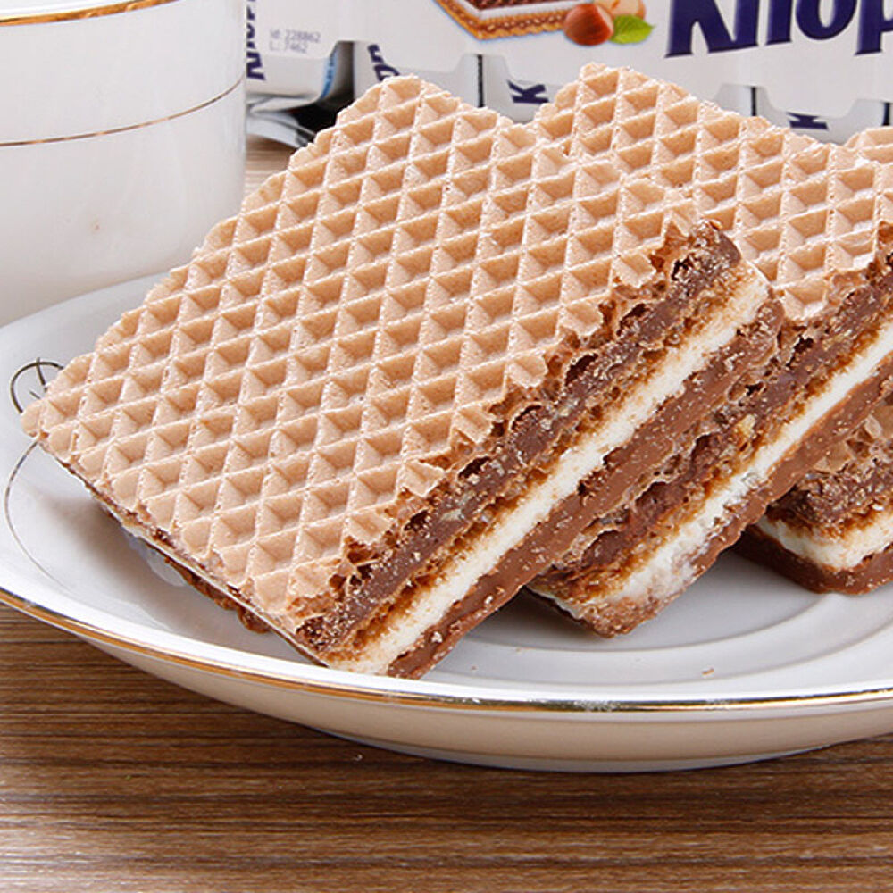 【香港直邮】德国Knoppers饼干牛奶榛子巧克力威化饼干进口食品10包*1条