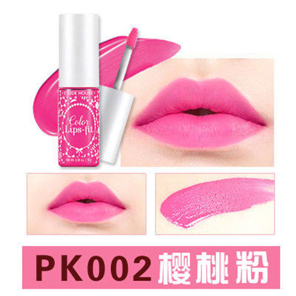 【澳门直邮】ETUDEHOUSE爱丽小屋lips-fit轻盈慕斯雾面染色唇彩PK002#玫粉色