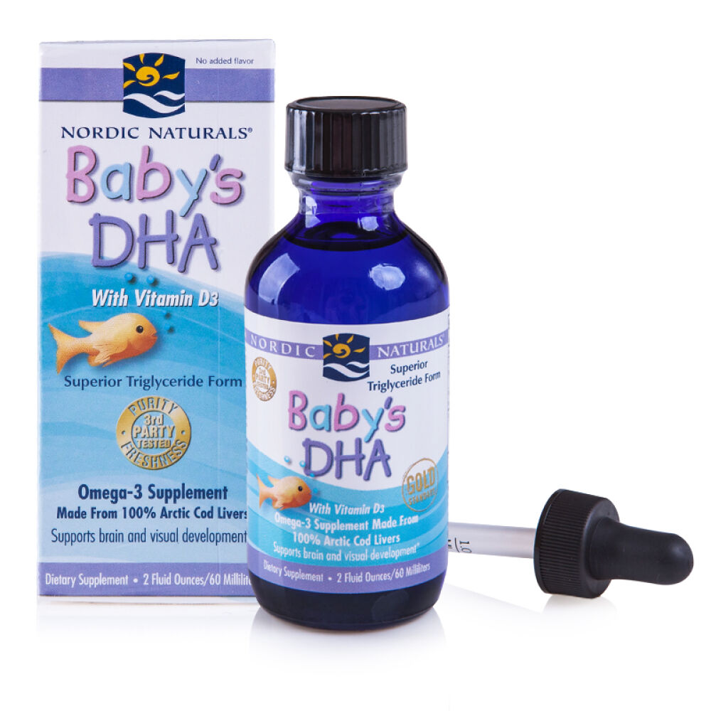 【2件减10】美国挪威小鱼NordicNaturals婴幼儿鳕鱼肝油滴剂2盒