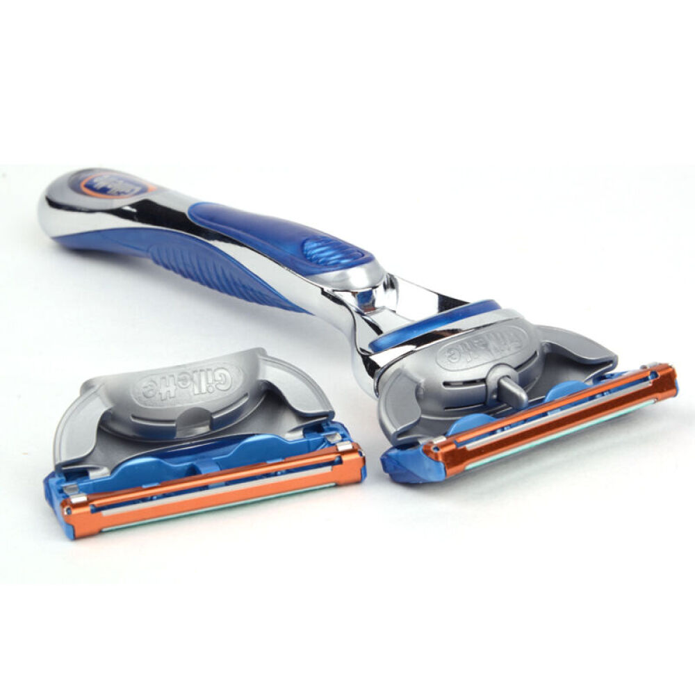 吉列（Gillette）锋隐剃须刀刮胡刀超顺手动世界杯西班牙特别版1刀头1刀架4673手动套装1刀架5刀头