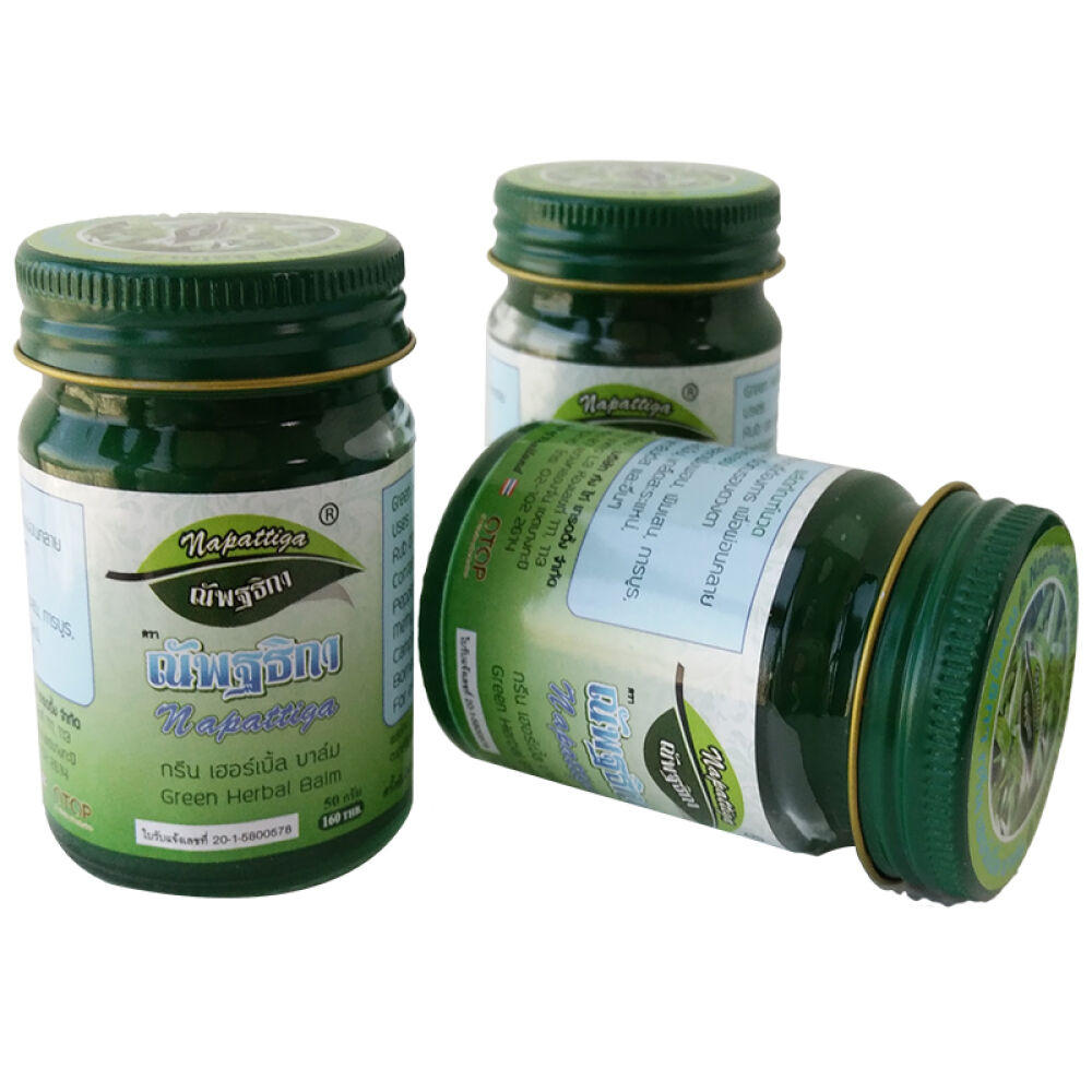 全球购泰国原装进口napattiga娜帕蒂卡治蚊虫叮咬老少皆宜青草膏50g