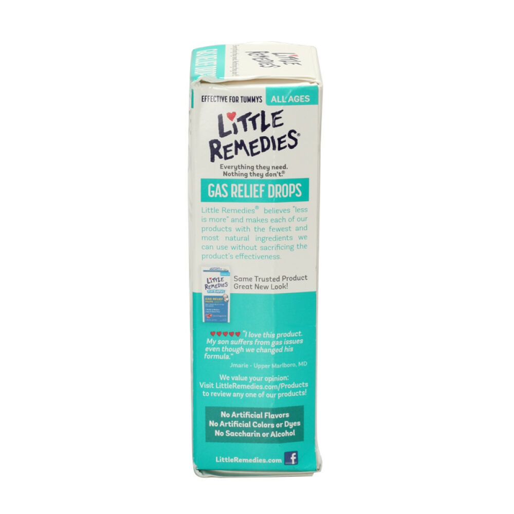 美国littleremedies西甲硅油婴儿胀气肠绞痛缓和滴剂30ml