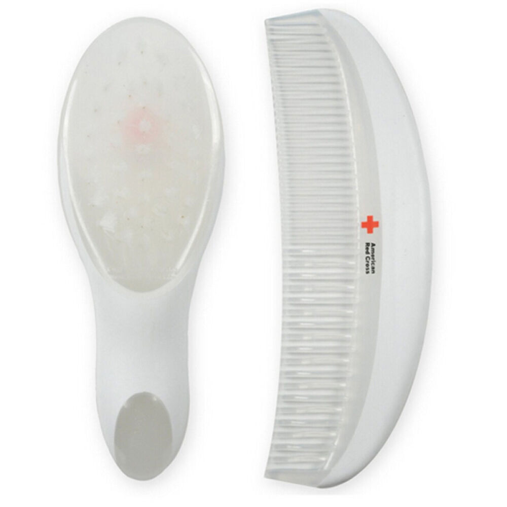 美国进口Thefirstyears福喜儿婴儿套装宝宝梳子柔软硅胶/放大镜婴儿指甲钳指宝宝梳子柔软硅胶套装