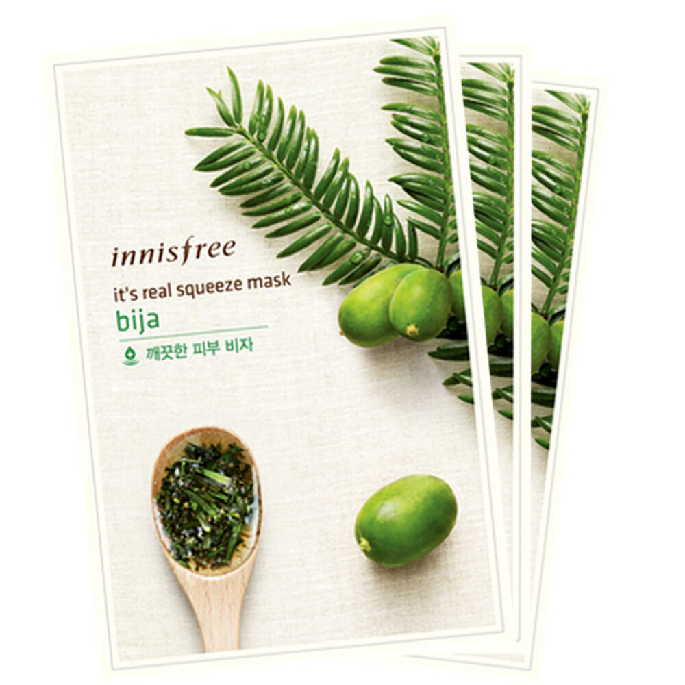 【京东全球购】韩国原装进口Innisfr悦风吟保湿清爽补水香港直邮香榧4+绿茶3+芦荟3共10片