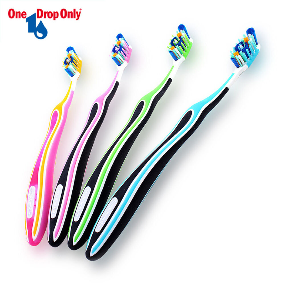 德国进口OneDropOnly多功能牙刷牙清洁按摩牙龈中硬度四色可选黄粉