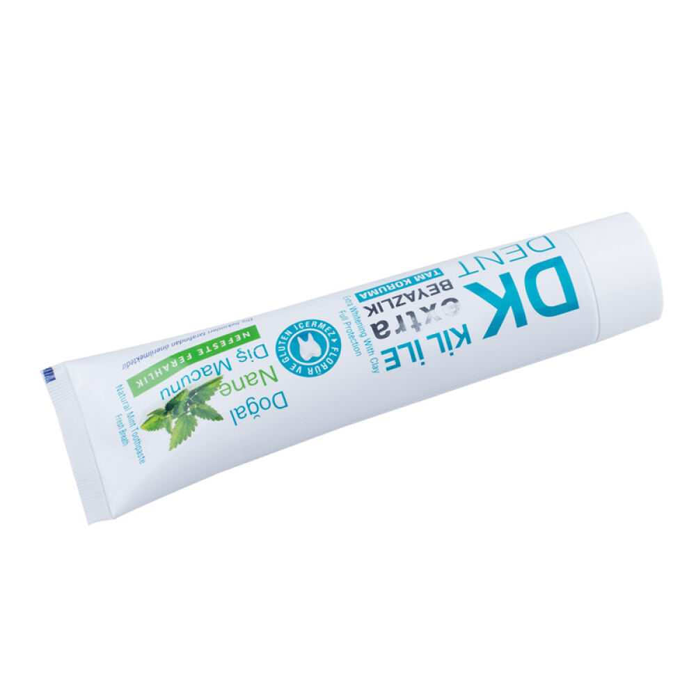 【全球购】Dermokil天然粘土进口牙膏美白牙膏牙齿美白薄荷味105g