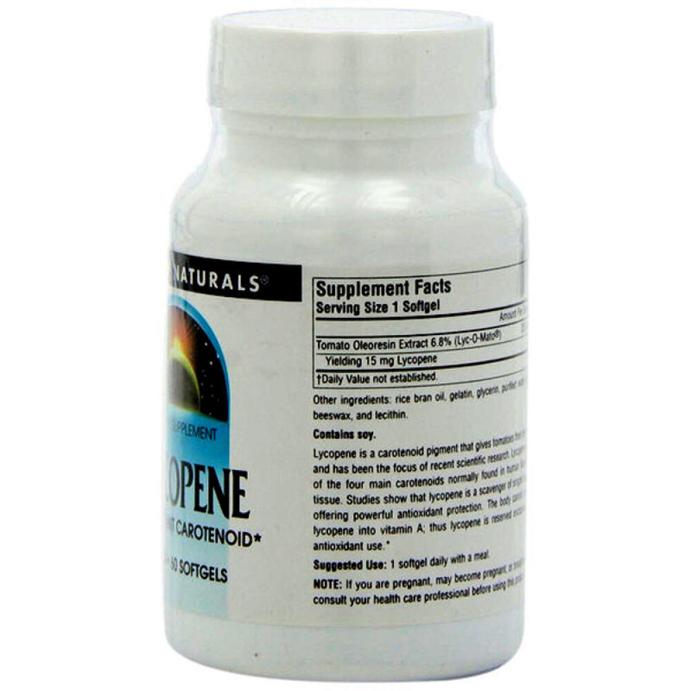 SourceNaturals番茄红素软胶囊蕃茄红素提高精子的活力30粒/瓶
