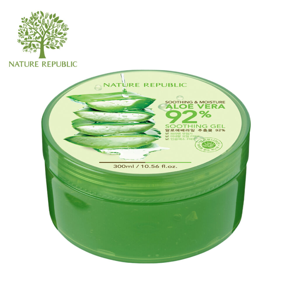 【全球购】自然乐园芦荟胶300ml*2嫩白舒缓补水韩国护肤品2盒装