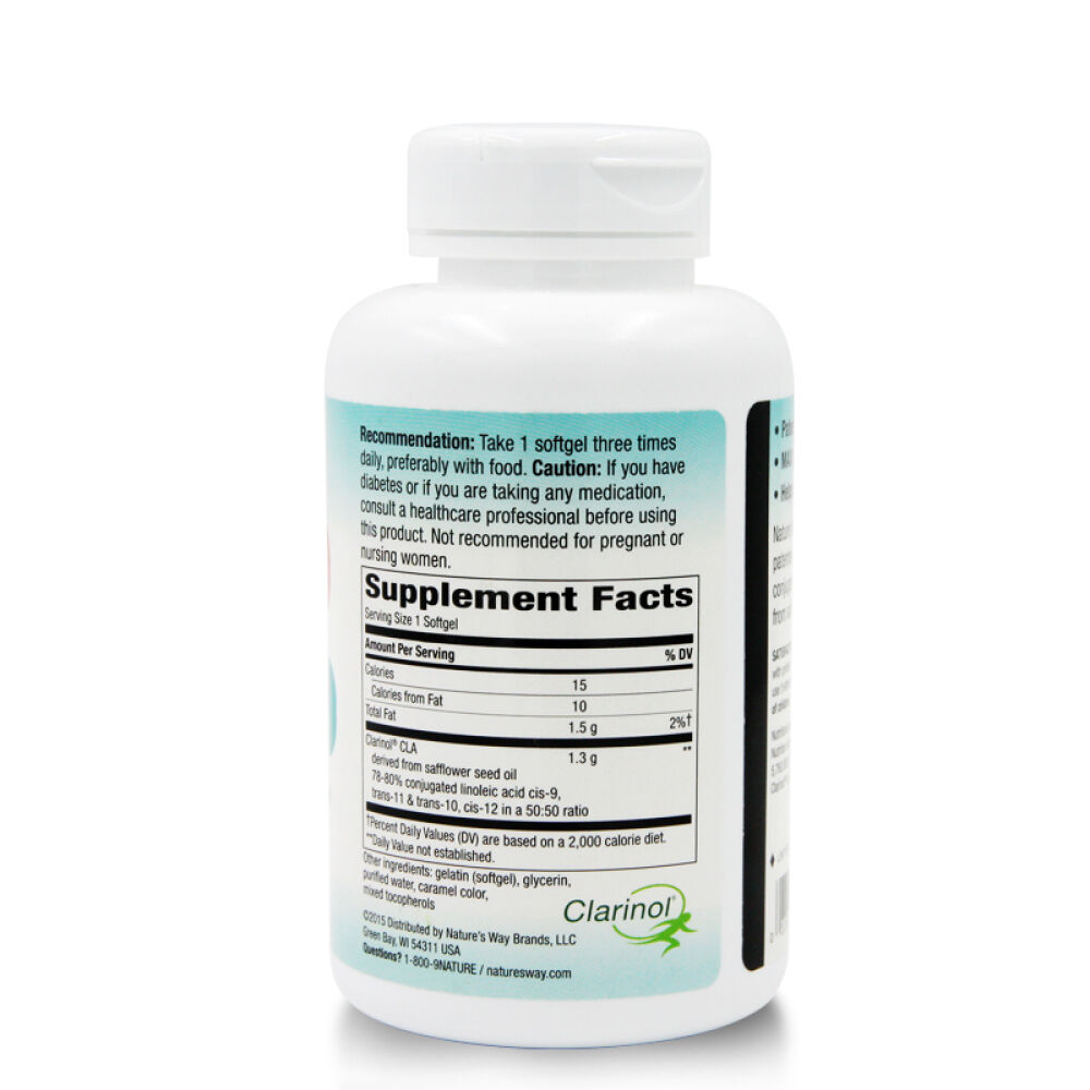 美国Nature'sWay减肥CLA-1300mg软件囊90粒