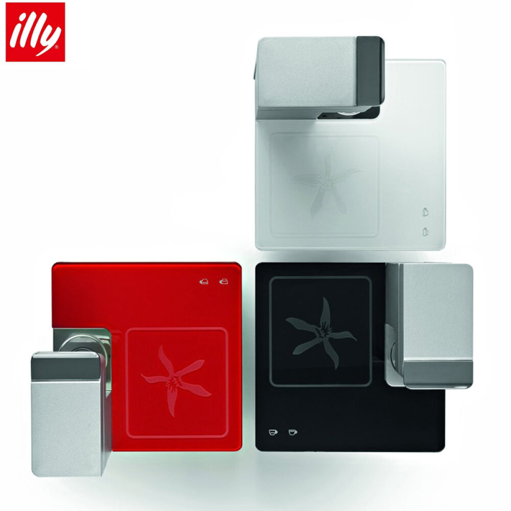 illy意利胶囊咖啡机Y1.1touch钢化玻璃和拉丝铝底座触控面板家商用咖啡机炫黑