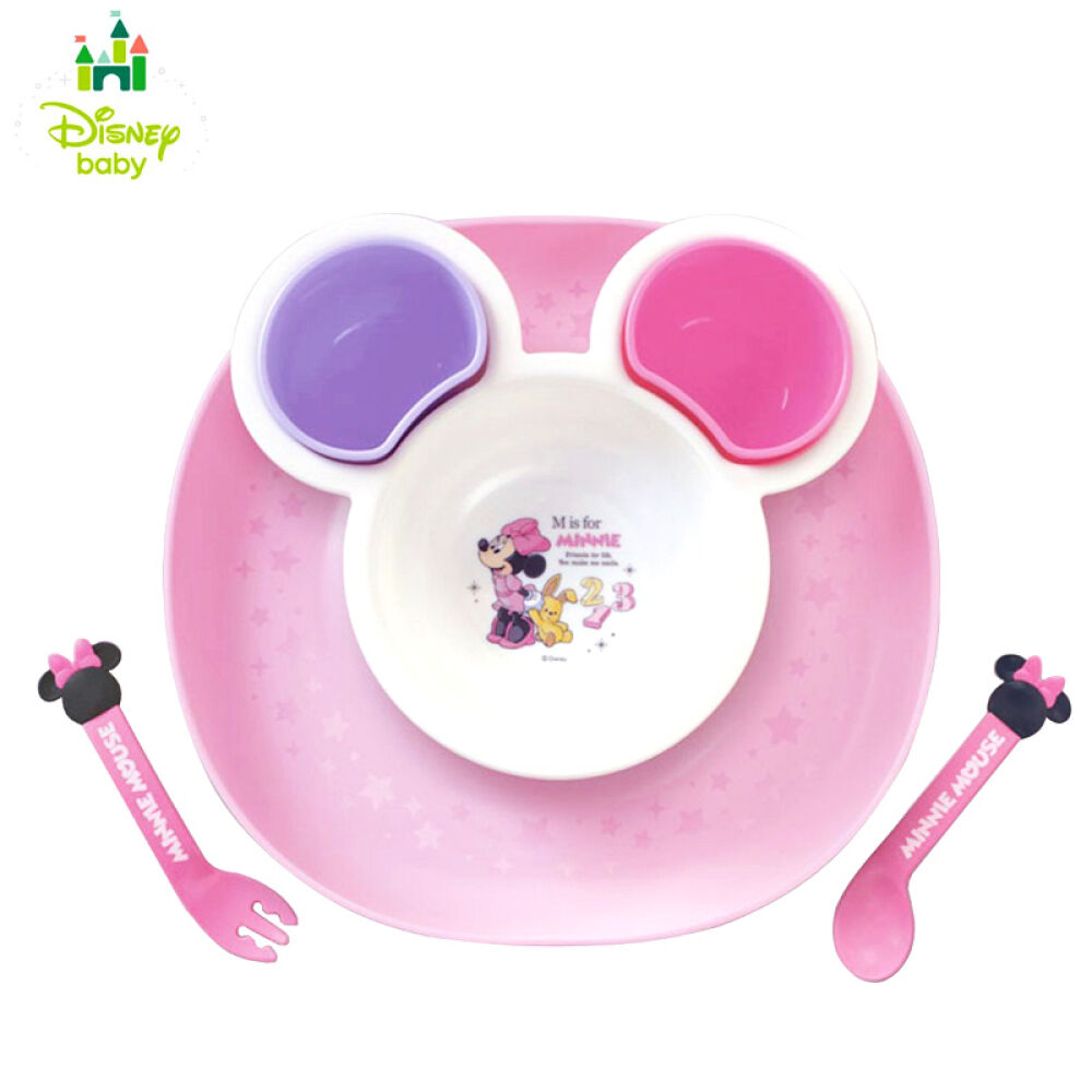 全球购日本进口Disney迪士尼/迪斯尼锦化成米奇-米妮儿童餐具餐盘套装六件套米妮粉色六件套 全球购日本进口Disney迪士尼/迪斯尼锦化成米奇-米妮儿童餐具餐盘套装六件套米妮粉色六件套