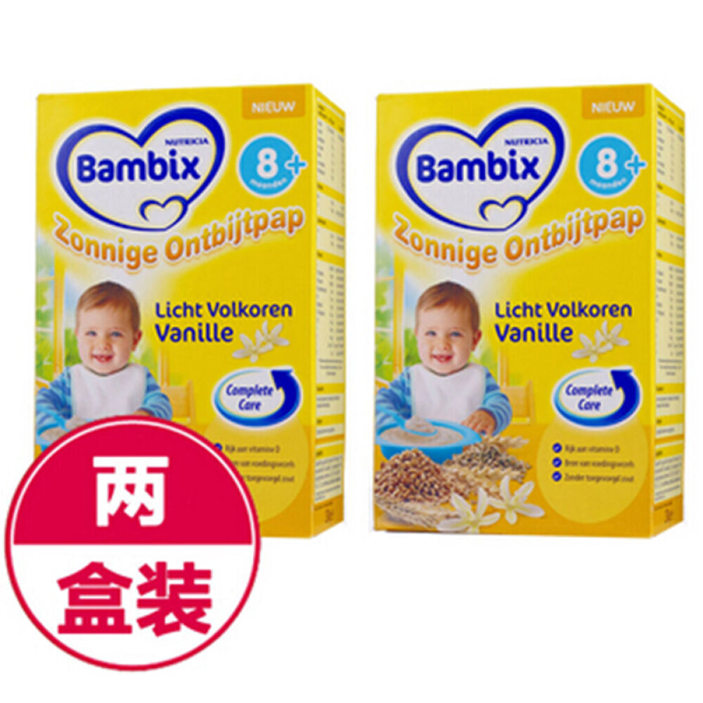 全球购荷兰牛栏Bambix香草味多种谷物米粉(8个月以上)250g*2