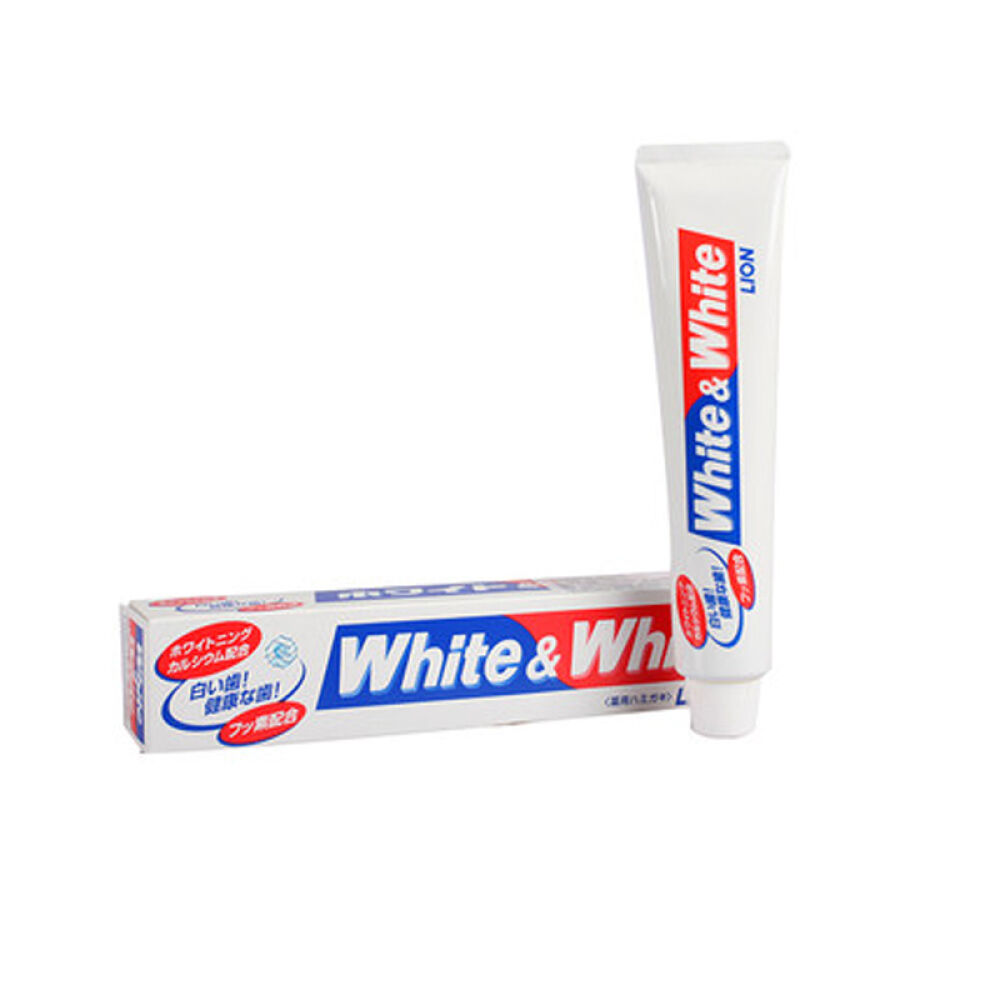 日本原装进口狮王LION酵素美白护齿牙膏婴幼儿水果味牙膏宝宝漱口水多款可选whitewhite美白牙膏薄荷口味150g