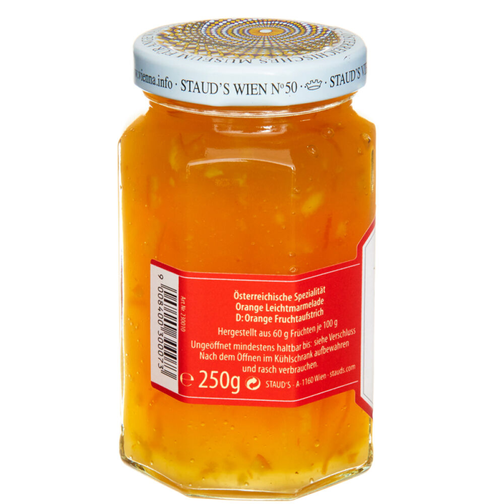 自营奥地利进口果酱施陶尔兹STAUD’S橙子果酱250g