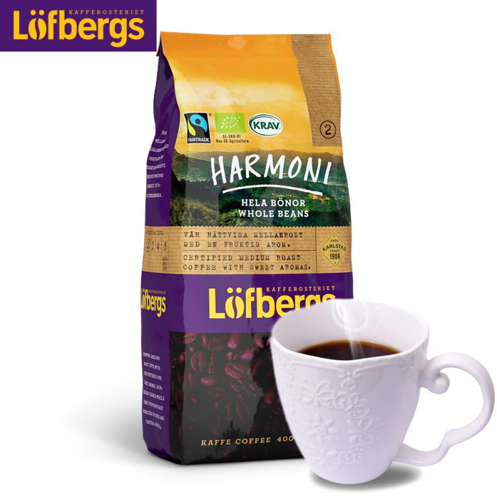 瑞典Lofbergs中度烘焙咖啡高端咖啡豆2级烘焙400g