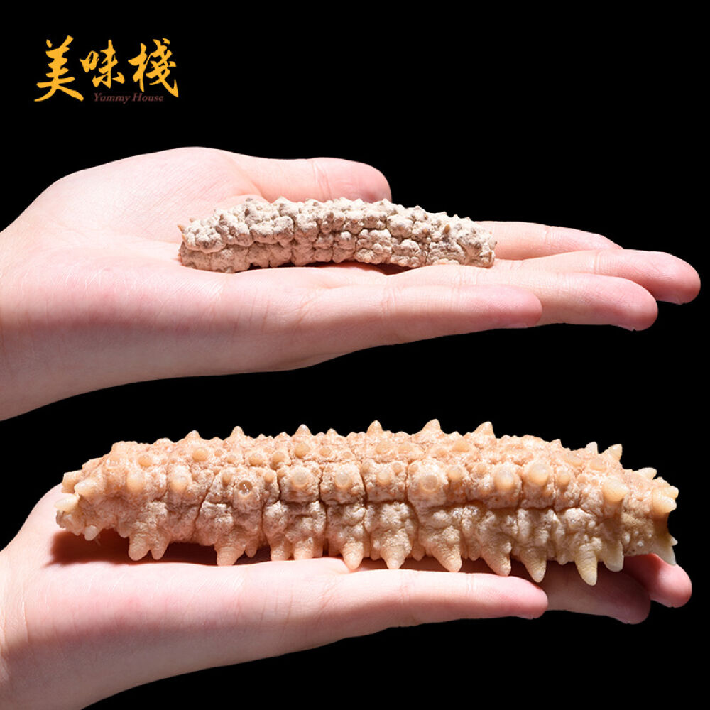 美味栈进口特选淡干野生白刺参海参干货50g加送10g