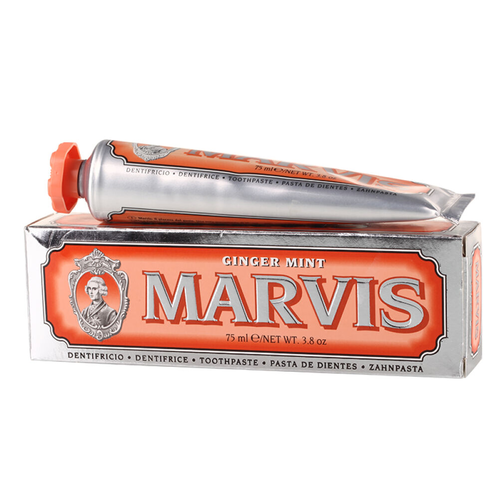 【包邮】玛尔斯（marvis）意大利原装进口牙膏爱马仕橙色生姜75ml
