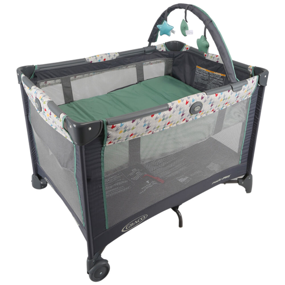 美国GRACO葛莱可折叠婴儿床乐美版悠系列豪华版多功能游戏床兰博