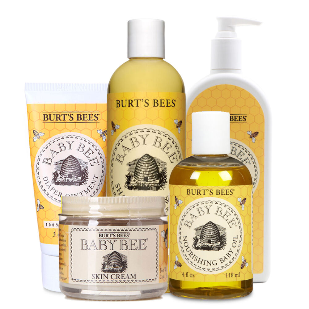 品牌直营美国Burt'sBees小蜜蜂宝宝初生五件套优惠组合一次购齐省烦恼