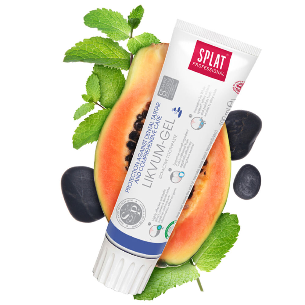 自营俄罗斯斯普雷特(SPLAT)木瓜防蛀牙膏护齿防牙结石100g