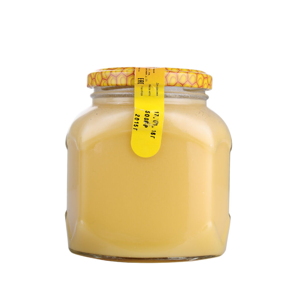 俄罗斯原装进口蜂蜜蜂蜜晚宴天然野生椴树蜜洋槐蜜百花蜜500g百花蜜500g玻璃瓶(0717