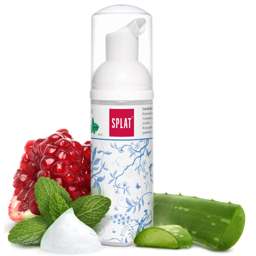 自营俄罗斯斯普雷特(SPLAT)口腔护理泡沫牙膏薄荷味2合150g
