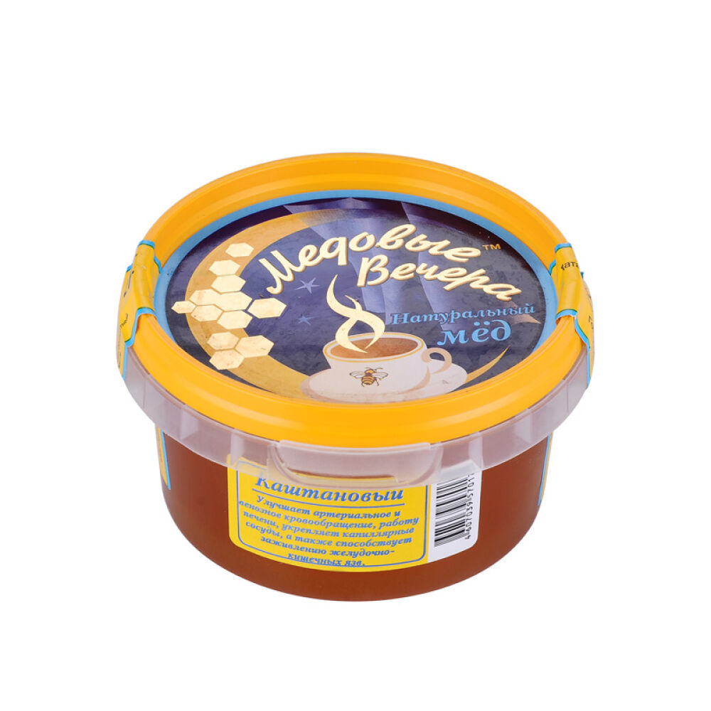 俄罗斯原装进口蜂蜜蜂蜜晚宴牌天然洋槐蜜等300g栗子蜜(0175)