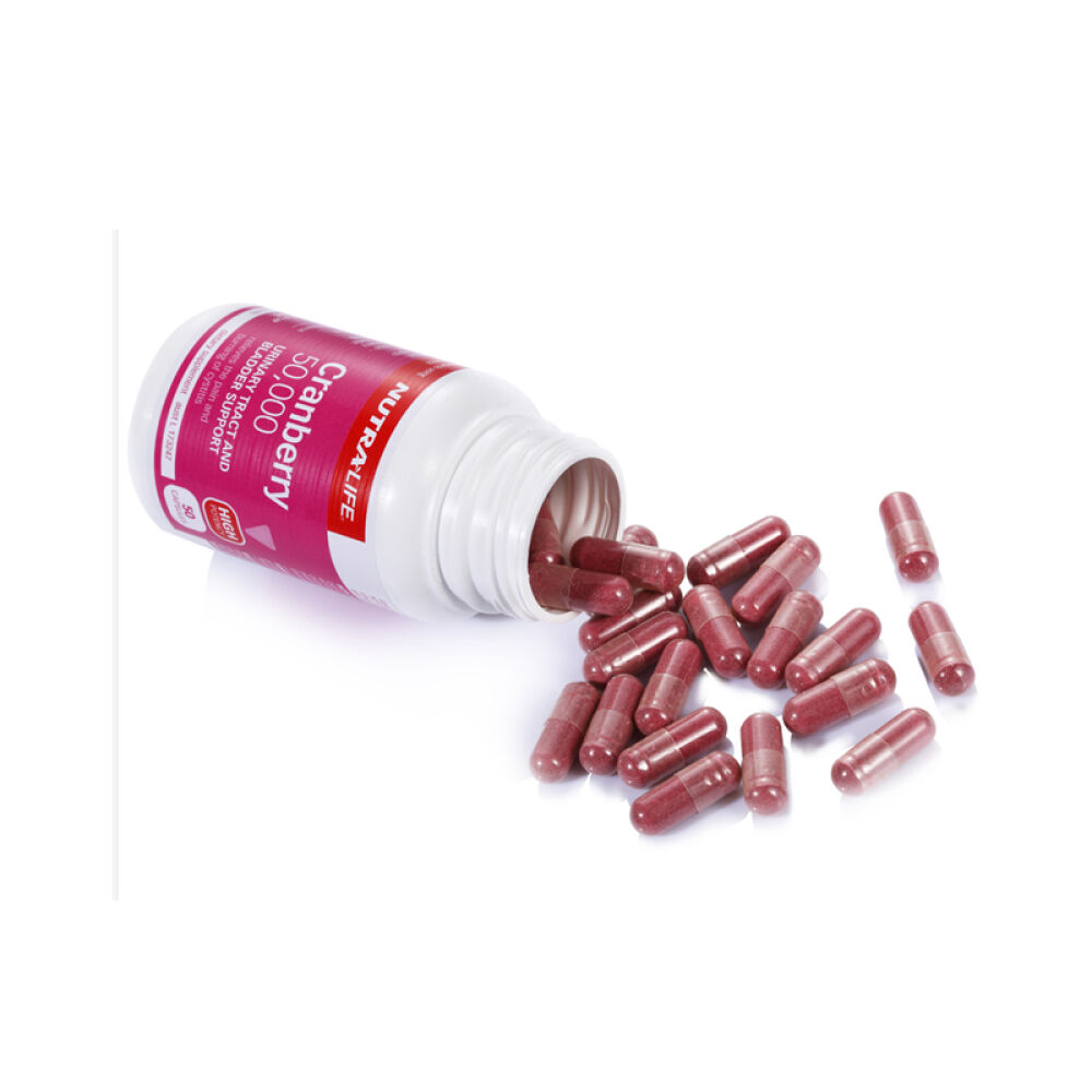 【全球购】新西兰直邮Nutralife纽乐蔓越莓精华胶囊高含量50000mg50粒蔓越莓精华胶囊高含量50000mg50粒