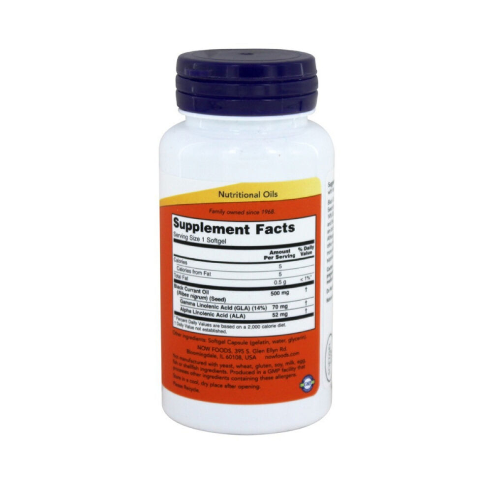 【美国正品直邮】NOWFoods诺奥缓解更年期症状支持皮肤健康黑加仑油软胶囊未定义100粒