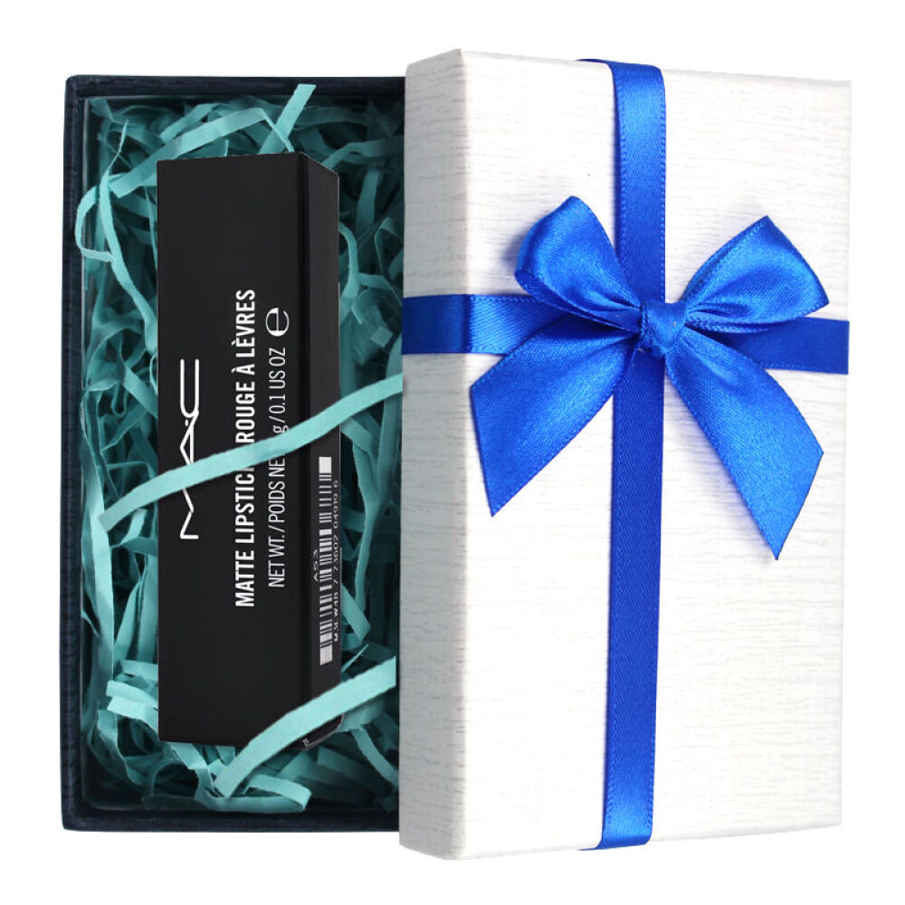 【赠送礼盒礼卡】MAC魅可口红水漾润泽显色唇膏3g持久显色RussianRed复古俄罗斯正红