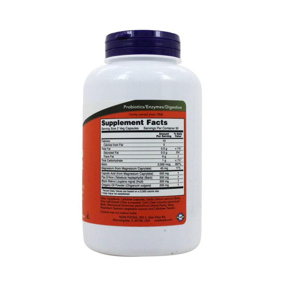 【美国正品直邮】NOWFoods诺奥促进消化维持肠道健康草本益生菌辛酸复方胶囊49453180粒