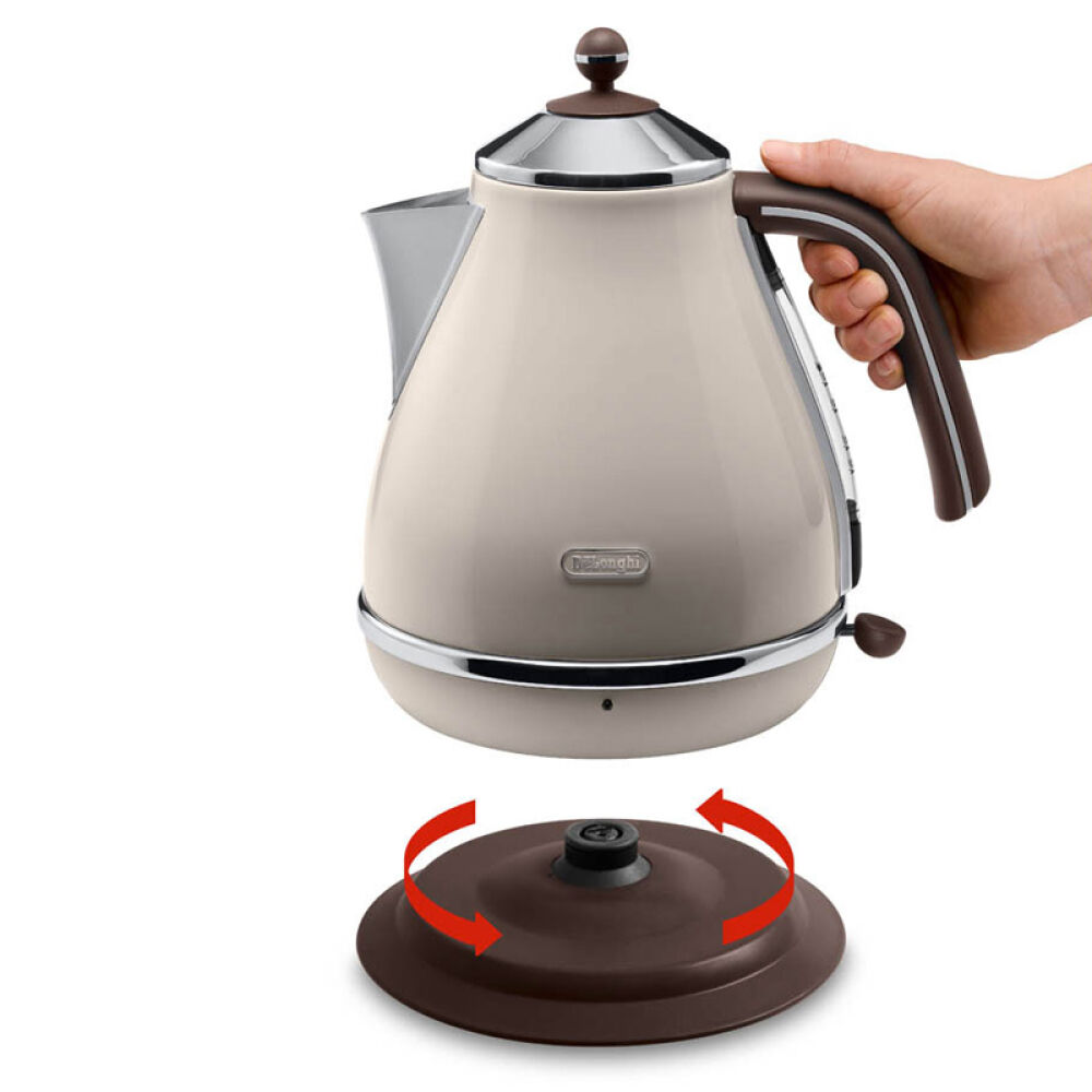 Delonghi/德龙KBO2001不锈钢电水壶自动断电烧热水壶KBO2001甜蜜奶油色