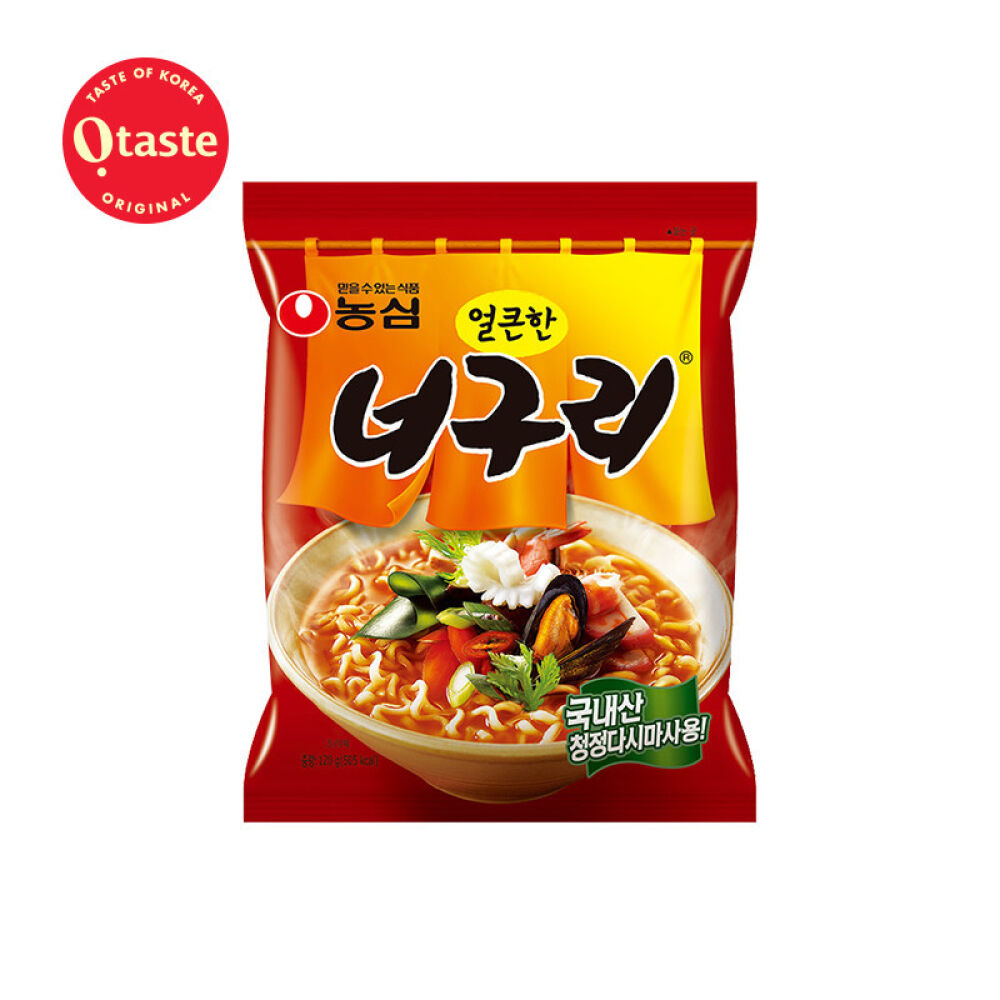 韩国进口农心辛拉面进口方便面(临保）韩国泡面辣味泡面煮面速食面干拌面非油炸(临保）香辣乌龙面五包120g*5