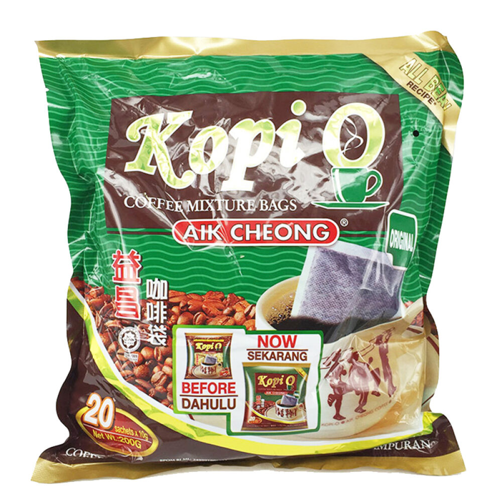 马来西亚进口AikCheong益昌黑咖啡（咖啡袋）（200gx5袋）