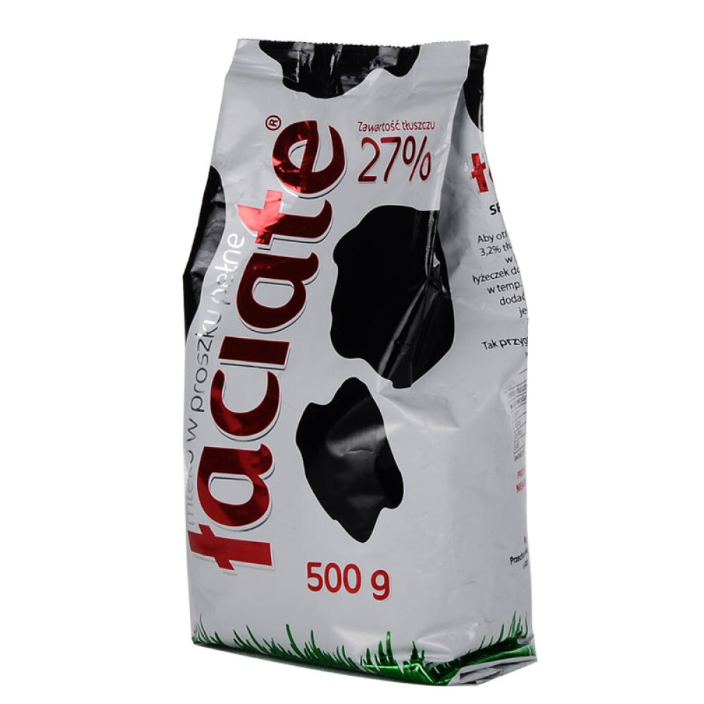 波兰进口牛奶Laciate波兰全脂有机牛奶奶粉成人孕妇学生老年营养高钙奶500g