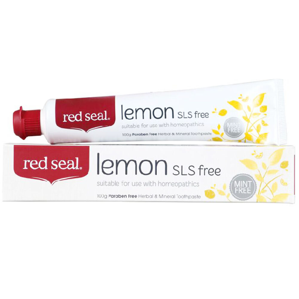 自营新西兰红印(redseal)清新柠檬牙膏健齿防蛀亮白固齿100g
