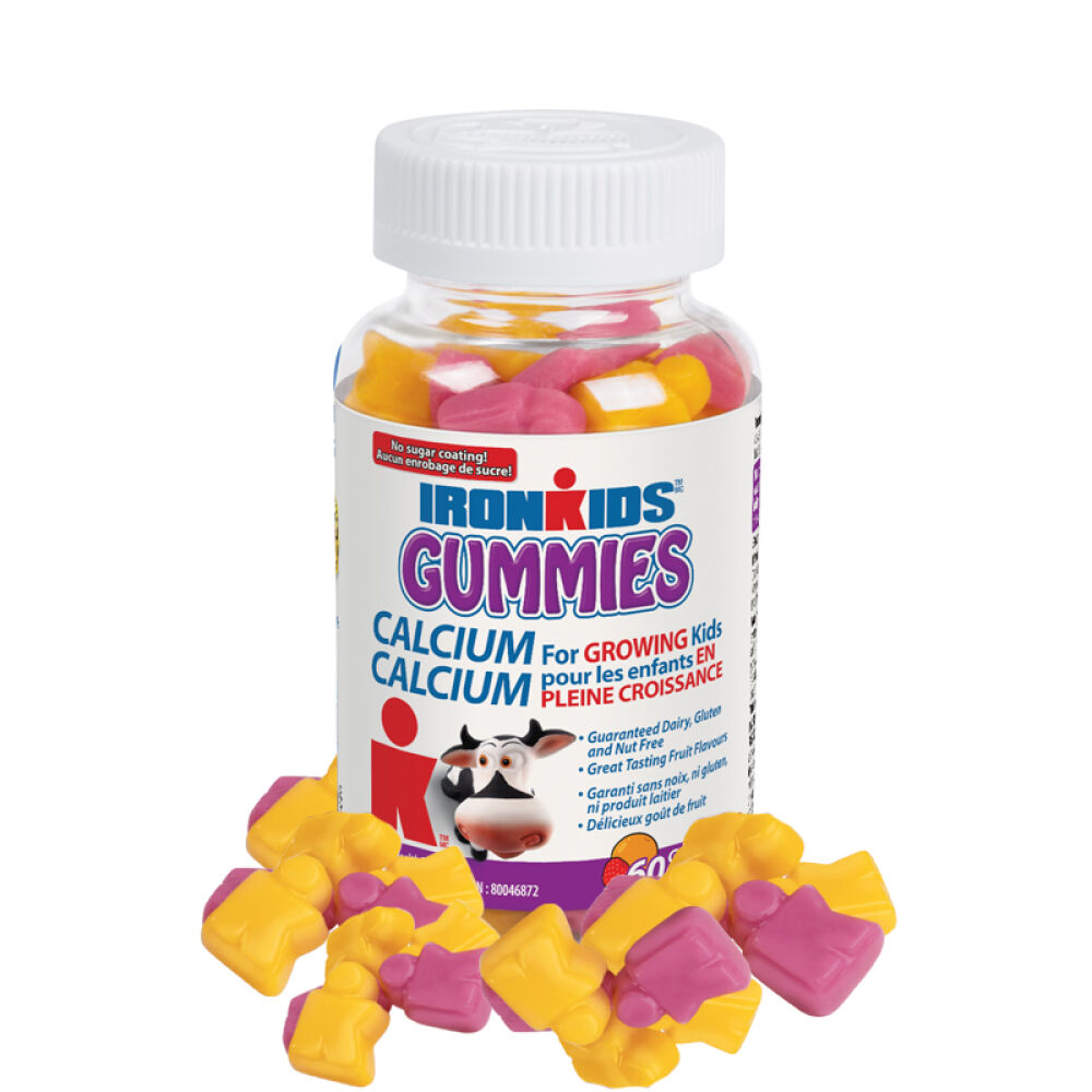 【保税仓发货】加拿大原装Ironkids小铁人钙维生素D软糖60粒