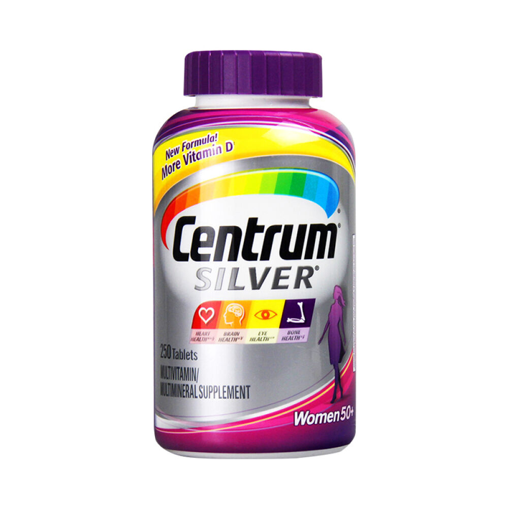 Centrum善存银片50岁以上老年人多种复合维生素矿物质50+女性250粒
