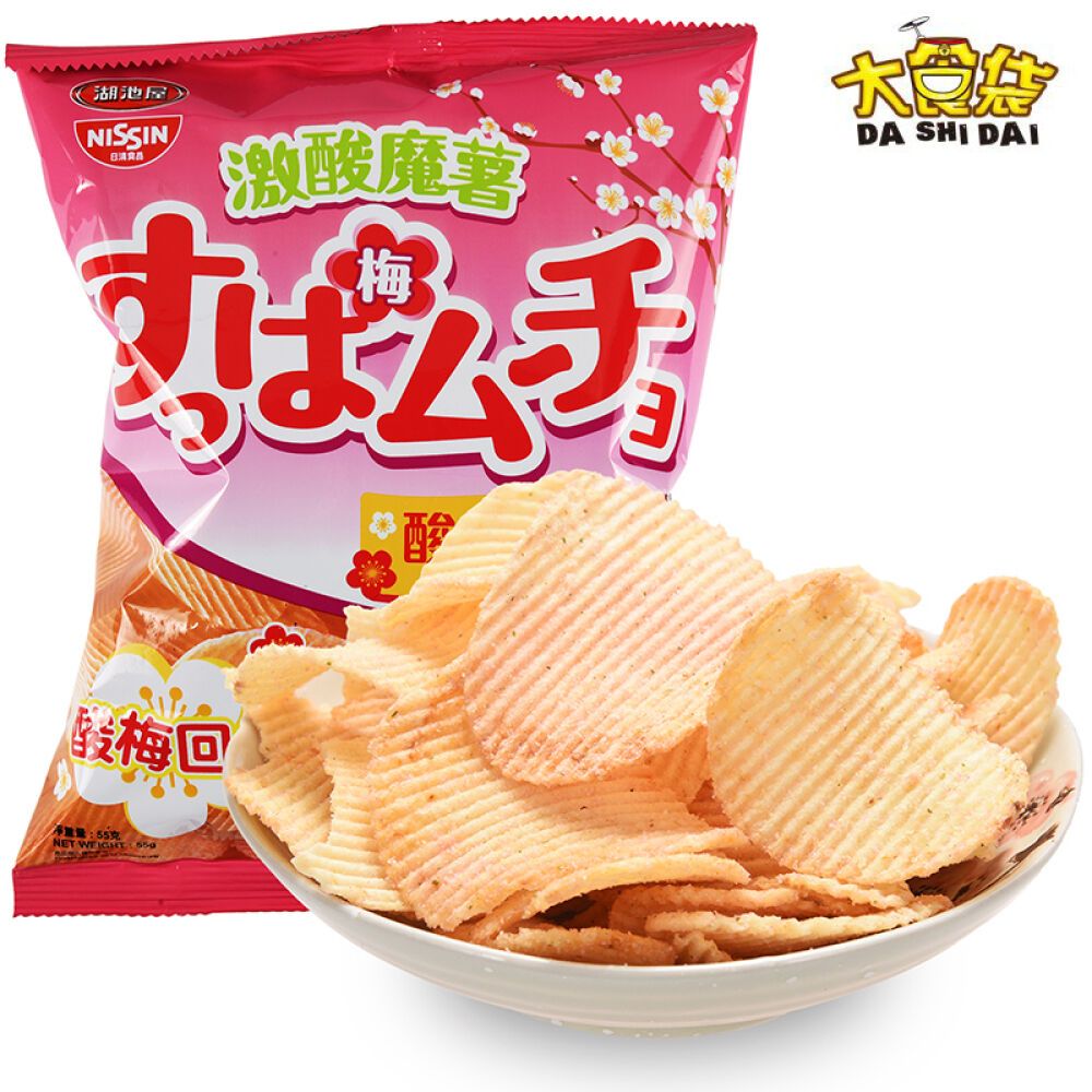 湖池屋激辣魔薯薯片55g酸梅味